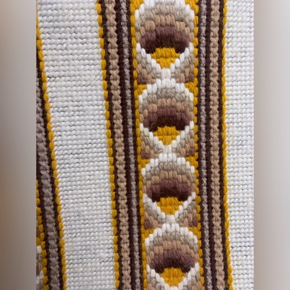 Handmade needlepoint handbag retro brown vintage purse fall colors grandmacore - Picture 4 of 11